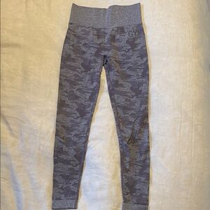 Gray Camouflage Leggings